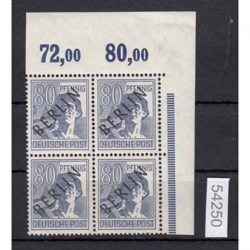 Berlin 1948, Mich.-Nr.: 15 ** Eckrand  4er.-Block