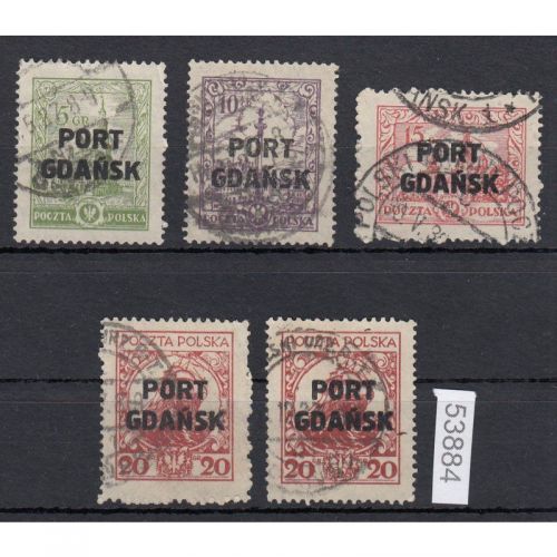 Danzig Hafen 1926 Mi.Nr. 15-18 I+II  gestempelt