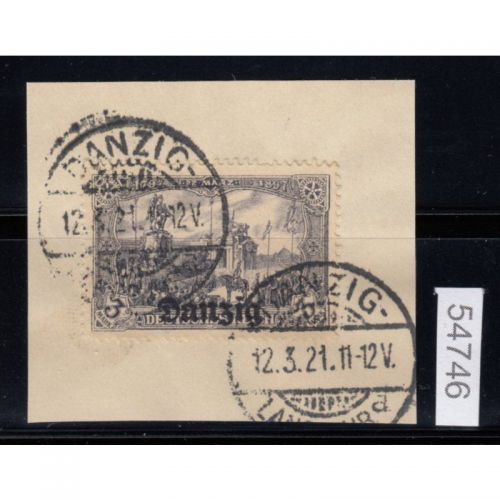 Danzig 1920 Mi. Nr. 13 a gestempelt geprüft Befund