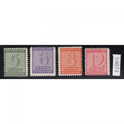 SBZ  1945 Mi.-Nr.:116-19 XB ** geprüft