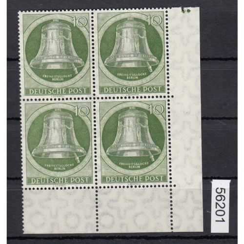Berlin 1951, Mich.-Nr.: 83 ** Eckrand 4er+Block