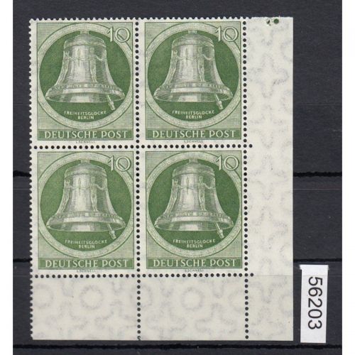 Berlin 1951, Mich.-Nr.: 83 ** Eckrand 4er+Block