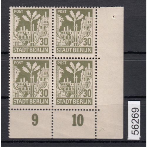 SBZ  1945 Mi.-Nr.:   7 A ** Eckrand DZ   Druckerzeichen K   Michel 320,00