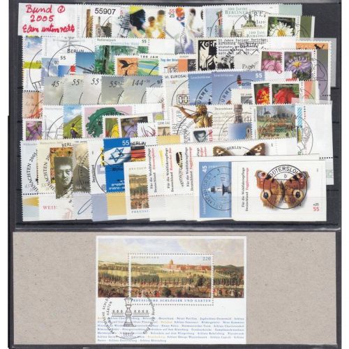 Bund 2005, Mich.-Nr.: 2434-2504 Gestempelt Komplett Eckrand  LUXUS PLUS