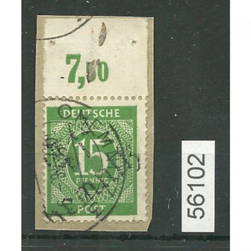 Bezirk 41 nr. 002e Chemnitz 4 ? 15 Pf. Oberrand, geprüft BPP
