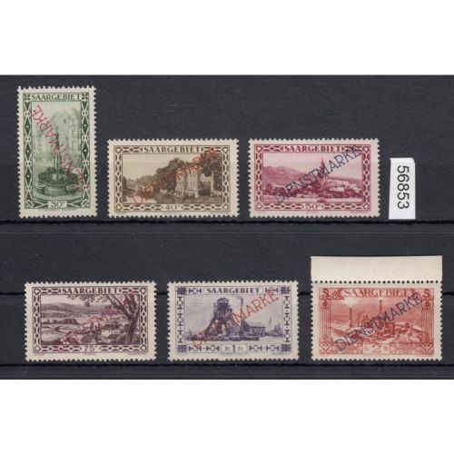 Saargebiet 1927 Mi. Nr. 16-21 ** (Dienstmarken)