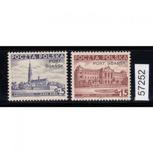 Danzig Hafen 1937 Mi.Nr. 32+33 **