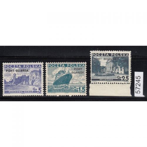 Danzig Hafen 1936 Mi.Nr. 29-31 **