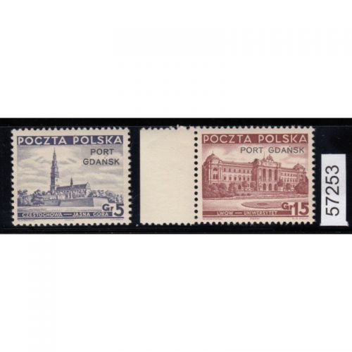 Danzig Hafen 1937 Mi.Nr. 32+33 **