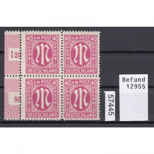 Bizone 1945  Mi. Nr. 30 b B ** geprüft  Befund   "breite Marke"