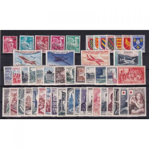 Frankreich 1954 : Mi.-Nr.: 986-1033 ** Komplett
