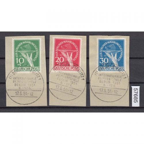 Berlin 1949, Mich.-Nr.: 68-70 Vollstempel geprüft  Befund  Berlin-Steglitz
