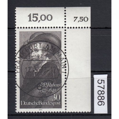 Bund 1977, Mich.-Nr.: 936 gestempelt Eckrand KBWZ  Frankfurt