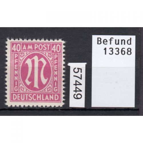 Bizone 1945  Mi. Nr. 30 d B ** geprüft  Befund   lesen