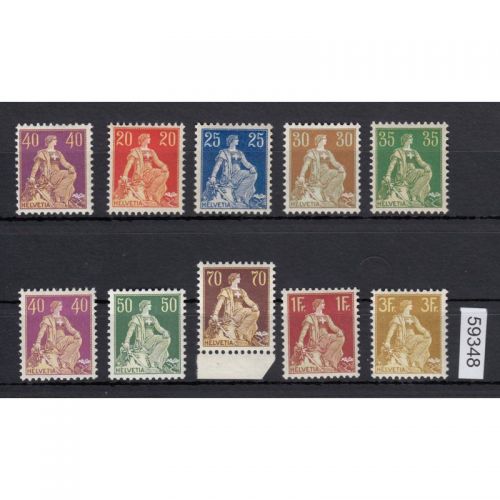 Schweiz 1908 : Mi.-Nr.:101-110 **