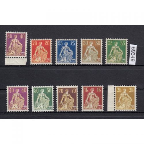 Schweiz 1908 : Mi.-Nr.:101-110 **