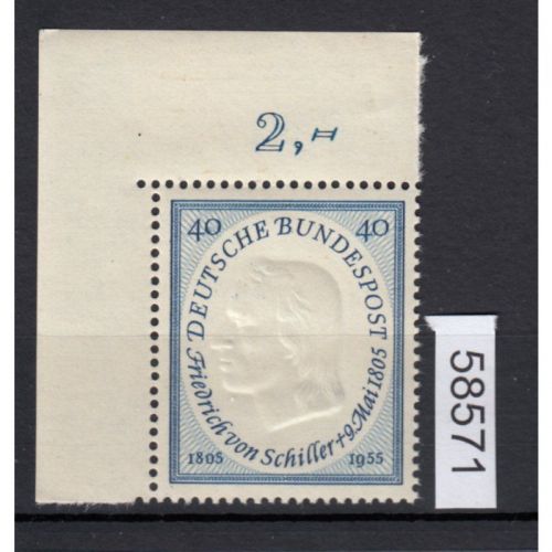 Bund 1955, Mich.-Nr.: 210 ** Eckrand