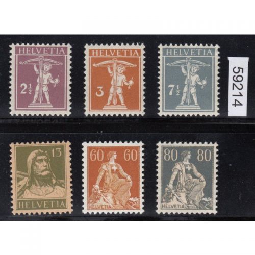 Schweiz 1915 : Mi.-Nr.:136-41 **