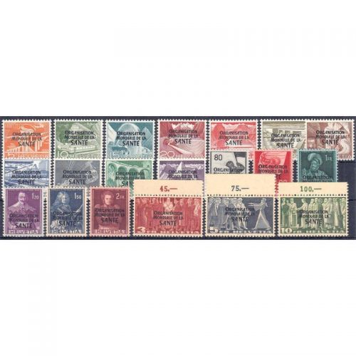 Schweiz/Ämter OMS/WHO 1948 : Mi.-Nr.: 6-25 **