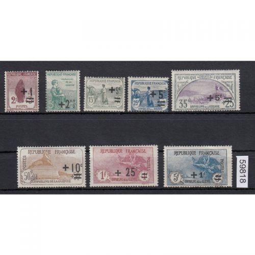 Frankreich 1922 : Mi.-Nr.: 144-51 **/*