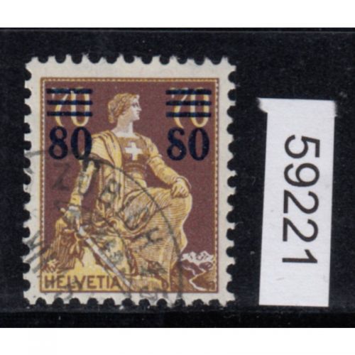 Schweiz 1915 : Mi.-Nr.:127 I gestempelt Plattenfehler I geprüft  Attest