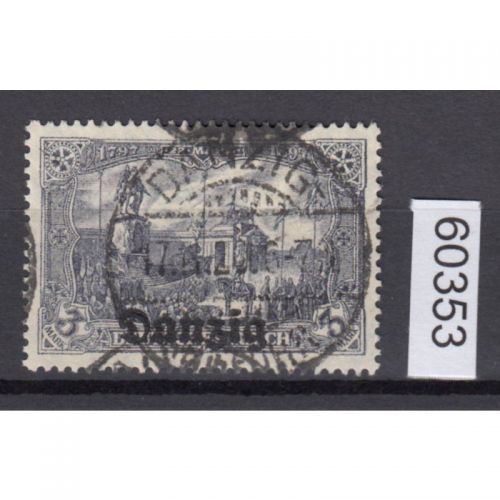 Danzig 1920 Mi. Nr. 13 b gestempelt geprüft  Attest