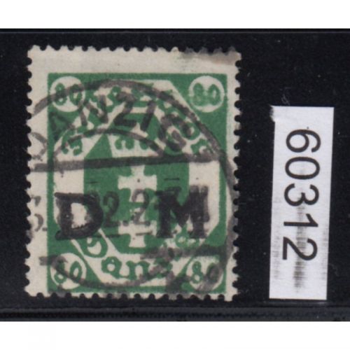 Danzig Dienst 1922 Mi.Nr. D 16 X  gestempelt geprüft  Befund