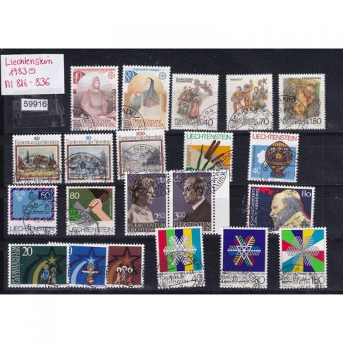 Liechtenstein 1983 gestempelt Komplett