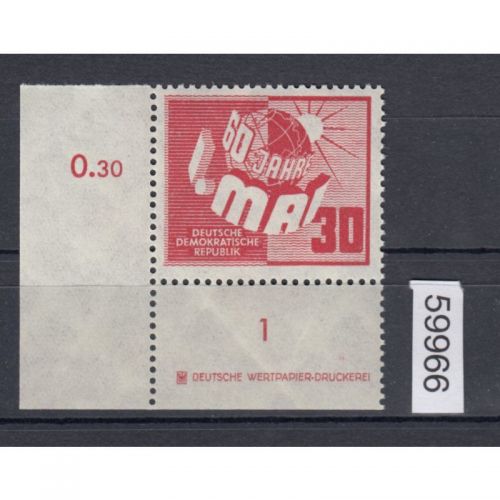 DDR 1950, Mich.-Nr.: 250 ** DZ    Eckrand  Druckerzeichen