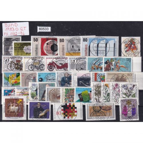 Bund 1983, Mich.-Nr.: 1162-1196 Gestempelt Berlin Komplett LUXUS Ersttag