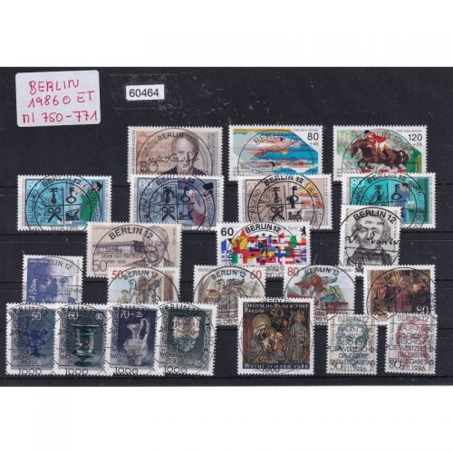 Berlin 1986, Mich.-Nr.: Komplett Gestempelt LUXUS ERSTTAG mit Berlin Vollstempel