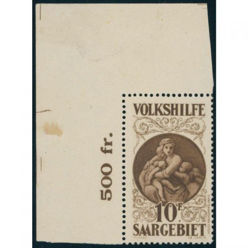 Saargebiet 1928 Mi. Nr. 134 **  geprüft  Attest