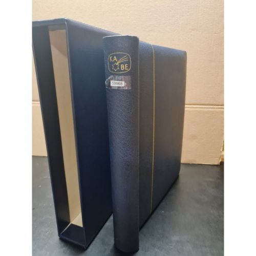 KABE Klemmbinder + Schuber  gebraucht Leer blau