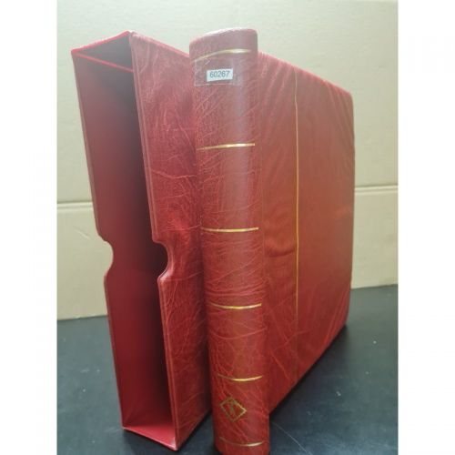 Leuchtturm Klemmbinder+Kassette  Wattiert  gebraucht leer rot