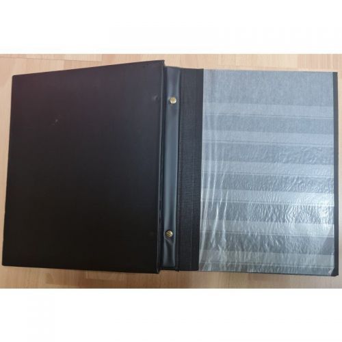 Lageralbum Einsteckalbum  mit  30 Einlegeblättern  Schraubbinder   schwarz  gebraucht