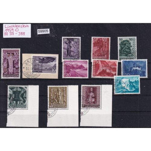 Liechtenstein 1959 gestempelt Komplett