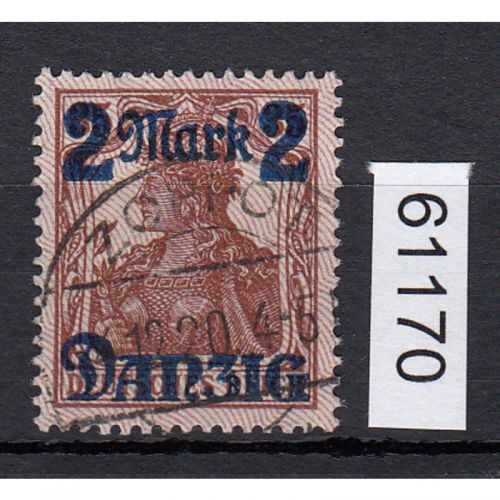 Danzig 1920 Mi.Nr. 43 II AF I  gestempelt geprüft  Befund   400,00