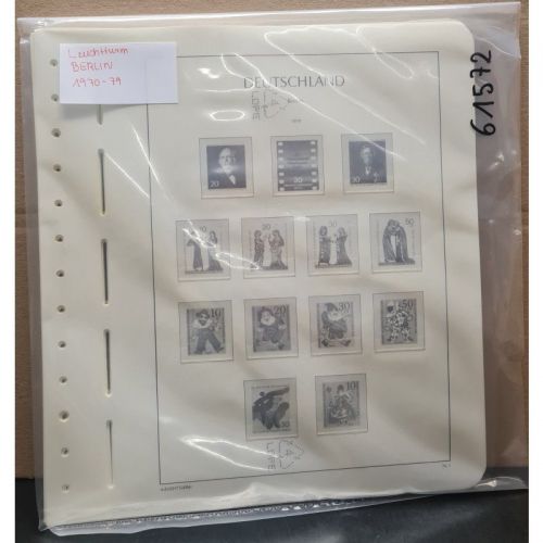 Leuchtturm Berlin 1970-79 Vordrucke mit Klemmtaschen gebraucht