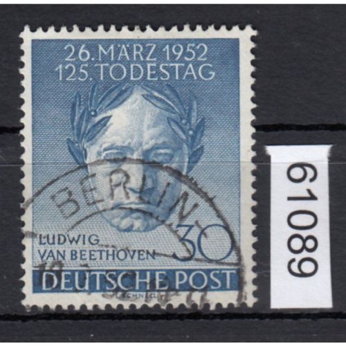 Berlin 1952, Mich.-Nr.: 87 LUXUS Vollstempel Berlin-Charlottenburg
