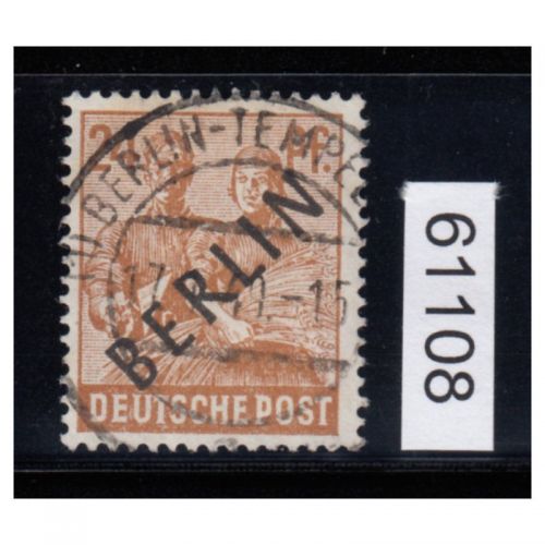 Berlin 1948, Mich.-Nr.:  9 LUXUS Voll-Stempel Berlin-Tempelhof