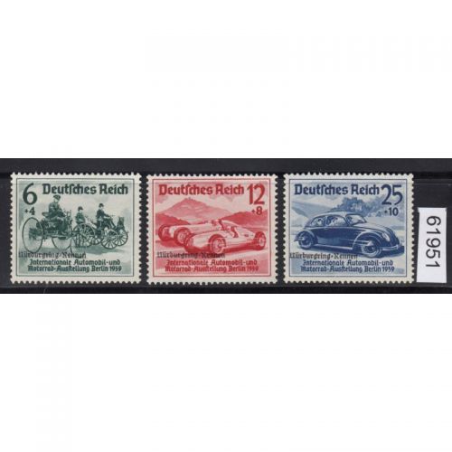 DR 1939, Mich.-Nr.: 695-697 ** geprüft