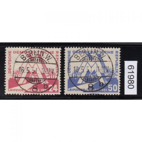DDR 1951, Mich.-Nr.: 282+83 LUXUS Voll-Stempel