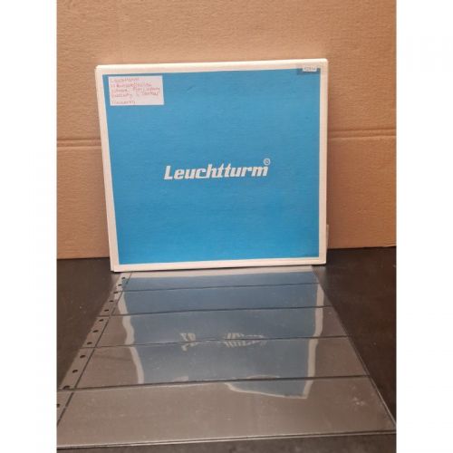Leuchtturm 10  Kunstoffhüllen  schwarz  5 Taschen  Ringbinder 13 Loch neuwertig