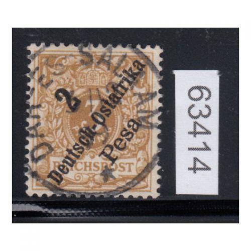 Kolonien Dt. Ostafrika 1896, Mich.-Nr.: 6 b gestempelt