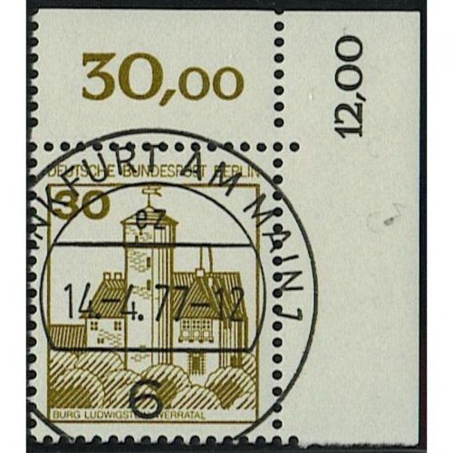 Berlin 1977, Mich.-Nr.: 534 gestempelt Eckrand KBWZ  Frankfurt