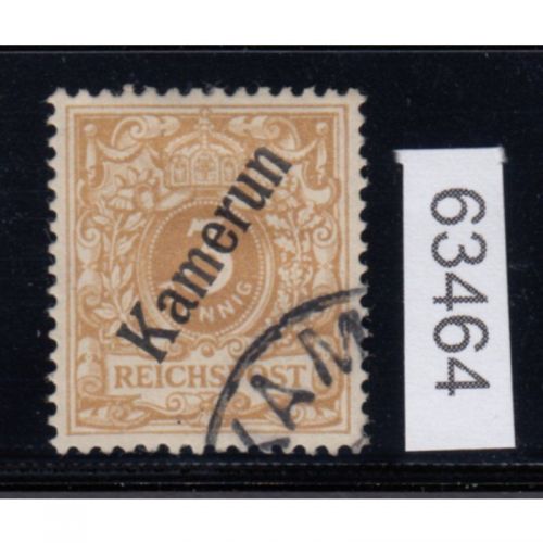 Kolonien Kamerun 1897, Mich.-Nr.: 1 e gestempelt geprüft  Befund
