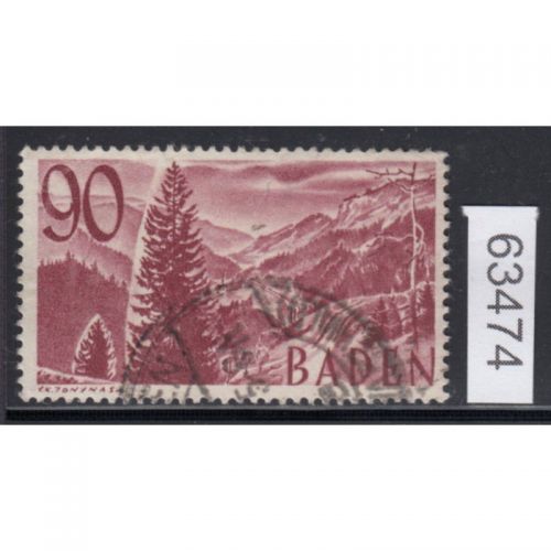 Alliierte Franz. Zone Baden Mi. Nr. 37 gestempelt  geprüft
