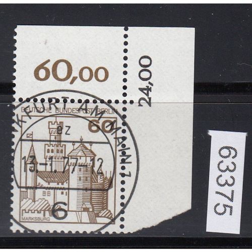 Berlin 1977, Mich.-Nr.: 534 gestempelt Eckrand KBWZ  Frankfurt