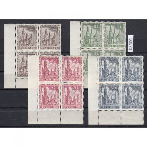 Berlin 1953, Mich.-Nr.: 106-09 ** Eckrand 4er-Block