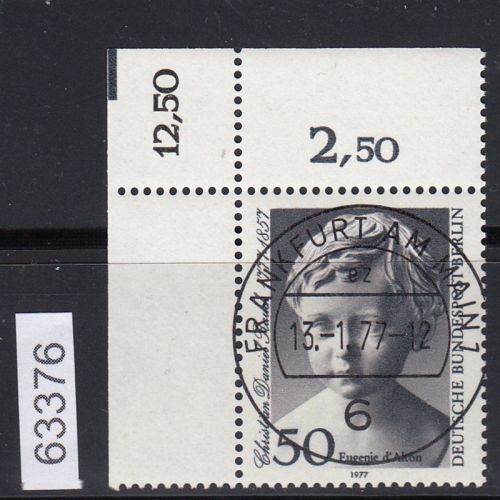 Berlin 1977, Mich.-Nr.: 541 gestempelt Eckrand KBWZ  Frankfurt